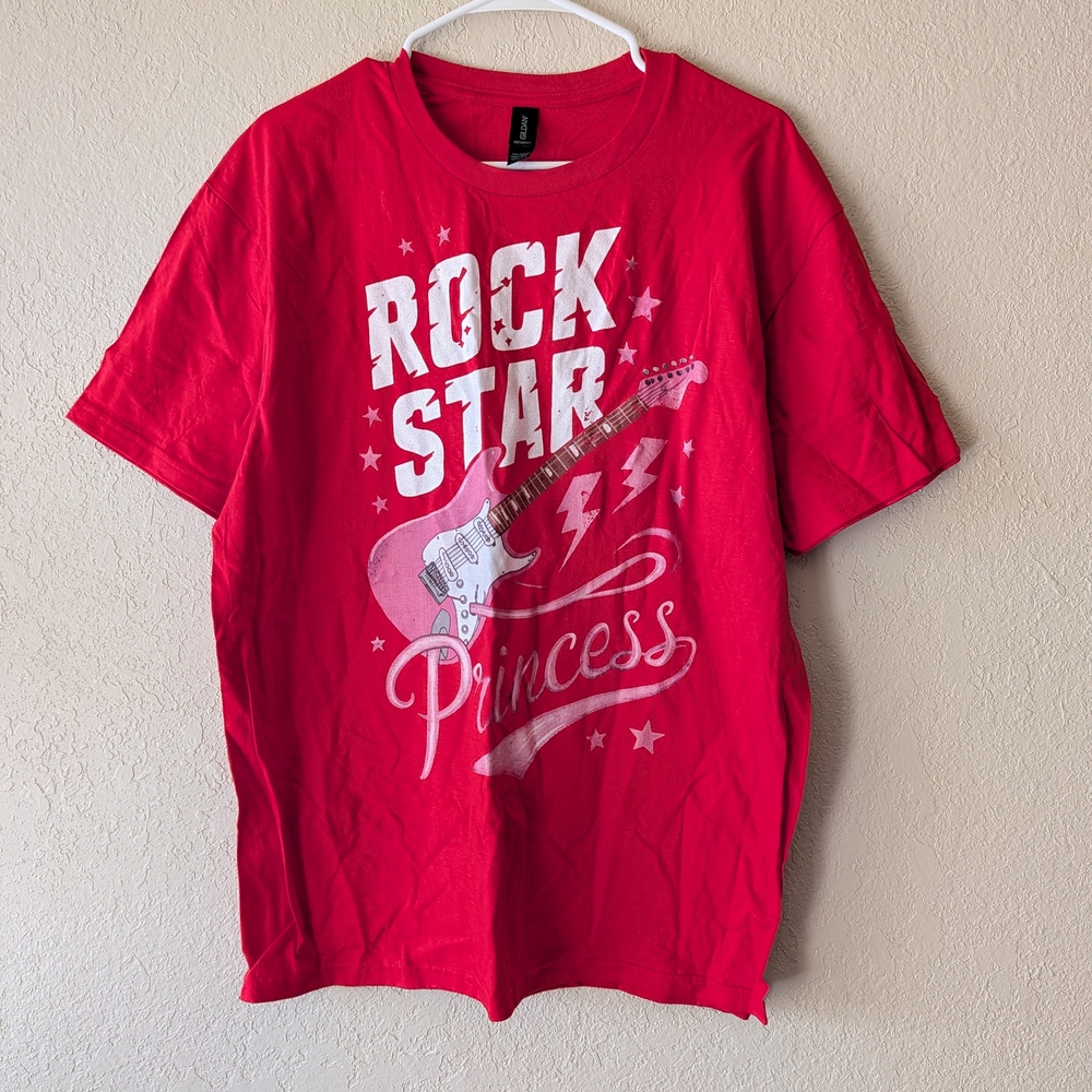Gildan Red Rock Star Princess Tee 0115 - Picture 2 of 4